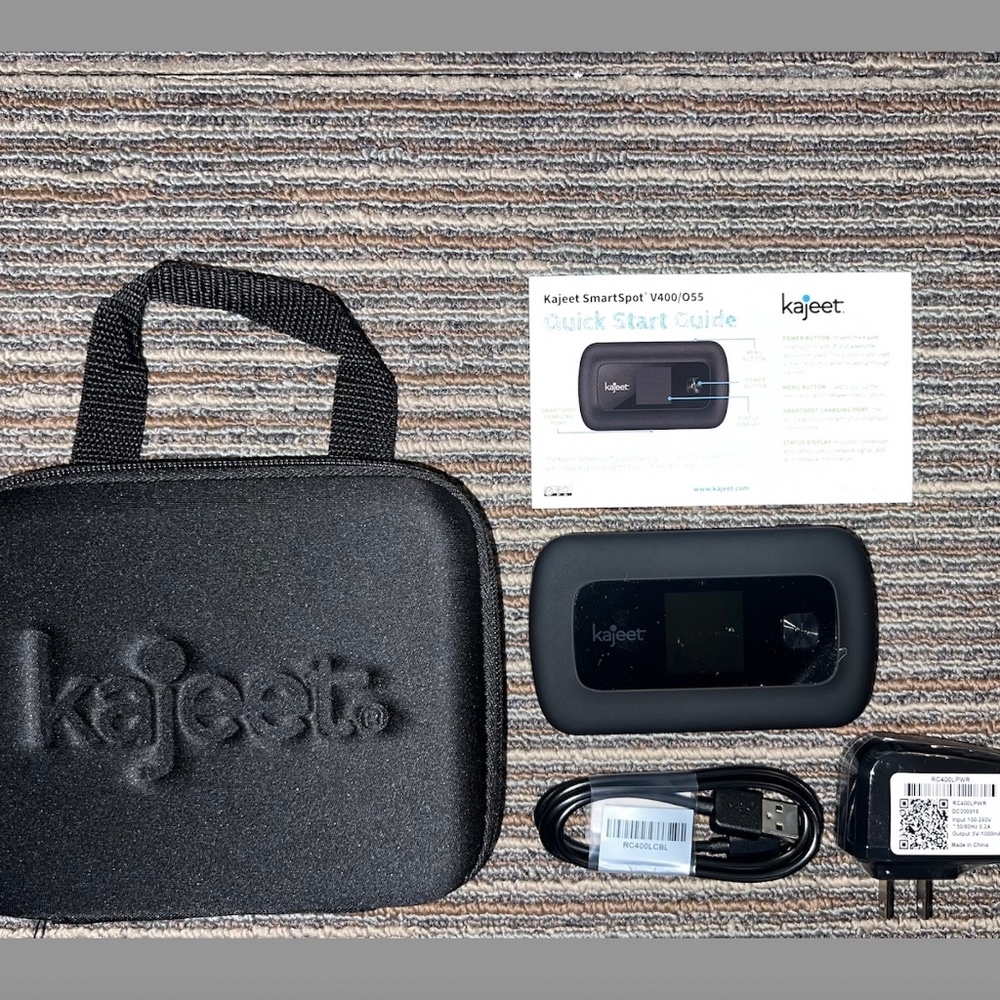 Brand New KAJEET Smart Spot V400/O55 Mobile Wi-FI Hot Spot 4G LTE